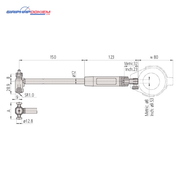 Bộ Đồng Hồ Đo Lỗ Trong Tiếp Xúc 2 Điểm 2-6"/0.0001" Mitutoyo 511-753-20 6 Bộ Đồng Hồ Đo Lỗ Trong Tiếp Xúc 2 Điểm 2-6"/0.0001" Mitutoyo 511-753-20
