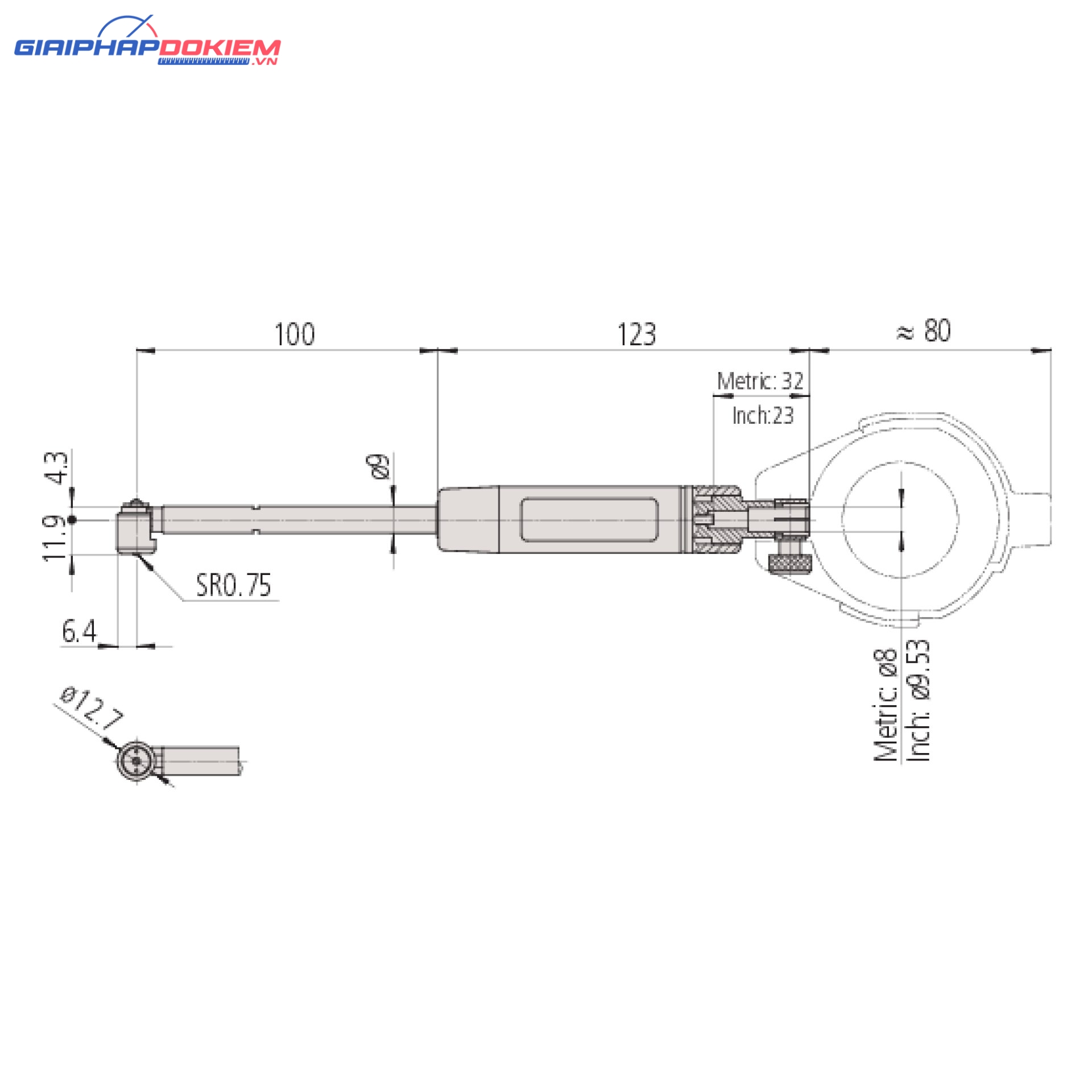 Đồng Hồ Đo Lỗ Đo Trong 2 Chấu 18-35mm, 0,001mm Mitutoyo 511-721-20 6 Đồng Hồ Đo Lỗ Đo Trong 2 Chấu 18-35mm, 0,001mm Mitutoyo 511-721-20