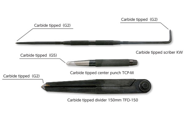 Bộ lấy dấu 3 món mũi carbide Niigata Seiki CTS-3 3 Bộ dụng cụ lấy dấu 3 món mũi carbide