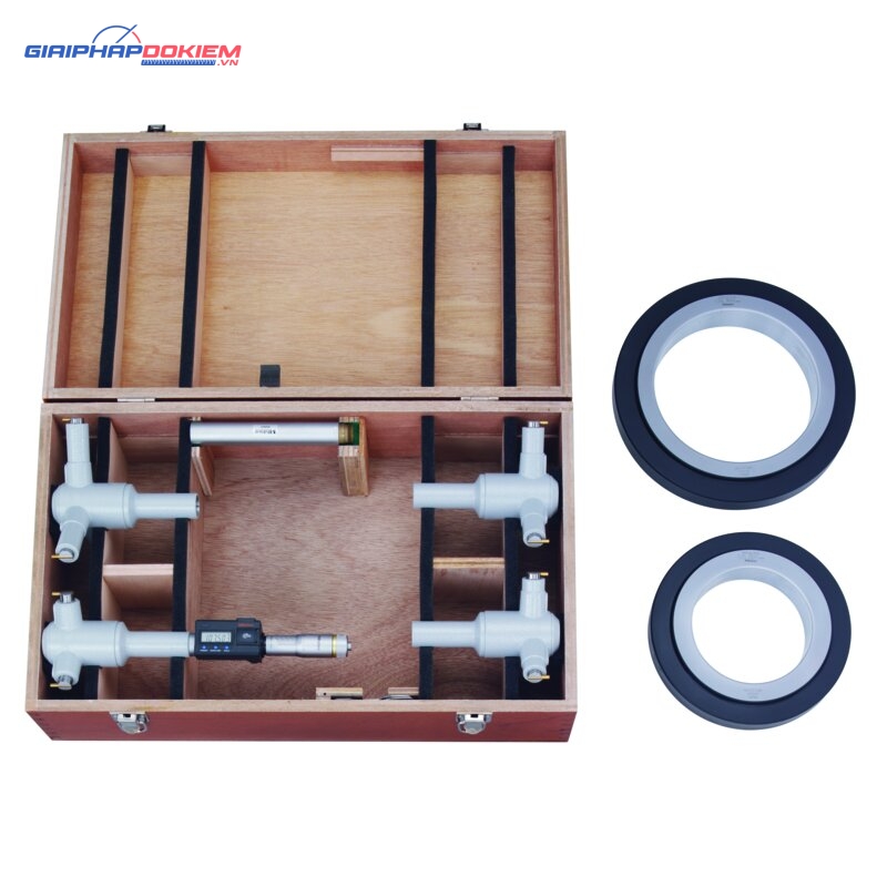 Bộ Panme Đo Lỗ 3 Chấu Điện Tử Metric 100-200mm, Interchange. Head IP65, TIN Mitutoyo 468-975 2 Bộ Panme Đo Lỗ 3 Chấu Điện Tử Metric 100-200mm, Interchange. Head IP65, TIN Mitutoyo 468-975