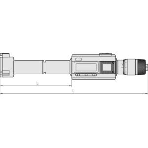 Bộ Panme Đo Lỗ 3 Chấu Điện Tử Metric 6-12mm, Interchange. Head IP65, TIN Mitutoyo 468-981