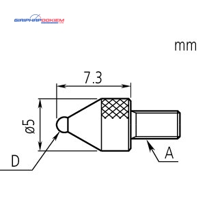 Kim đo đồng hồ so Ball Point D=˜1,5mm, Carbide, Metric Mitutoyo 21AAA350 4 Kim đo đồng hồ so Ball Point D=˜1,5mm, Carbide, Metric Mitutoyo 21AAA350