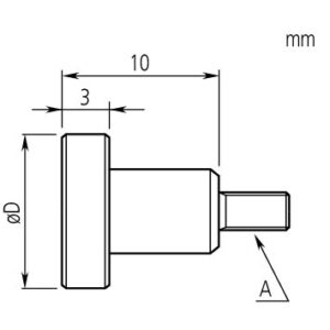 Đầu đo đồng hồ so 10mm, Steel, Metric Mitutoyo 101117 5 Đầu đo đồng hồ so 10mm, Steel, Metric Mitutoyo 101117