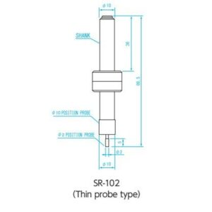 Đầu dò gá tâm đường kính 2mm Niigata Seiki SR-102 3 Đầu dò gá tâm đường kính 2mm Niigata Seiki SR-102
