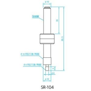 Đầu dò gá tâm đường kính 4mm Niigata Seiki SR-104 5 Đầu dò gá tâm đường kính 4mm Niigata Seiki SR-104