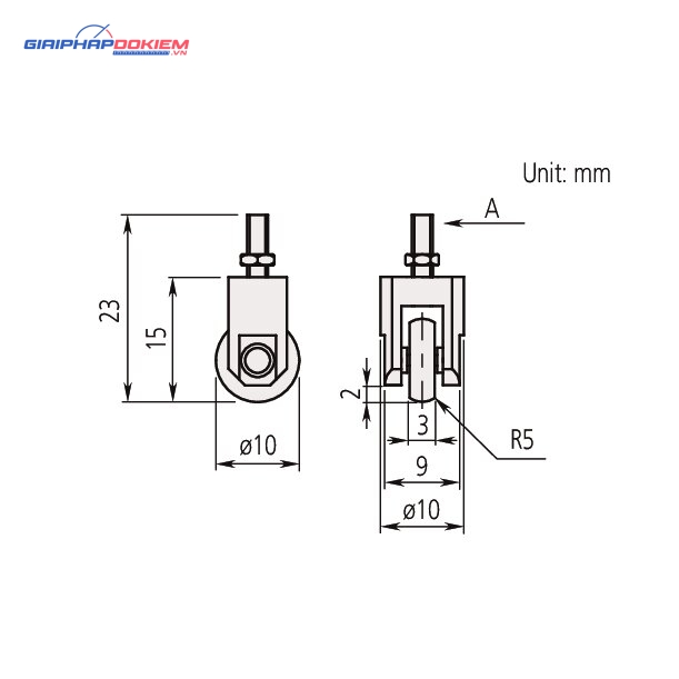 Đầu lăn đồng hồ so D=10mm Mitutoyo 901954 5 Đầu lăn đồng hồ so D=10mm Mitutoyo 901954