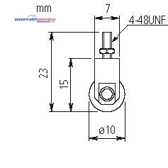 Đầu lăn đồng hồ so D=10mm Mitutoyo 901954 6 Đầu lăn đồng hồ so D=10mm Mitutoyo 901954