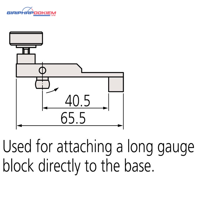Đầu nối cho 2 khối đo dài Connector D Mitutoyo 619034 4 Đầu nối cho 2 khối đo dài Connector D Mitutoyo 619034