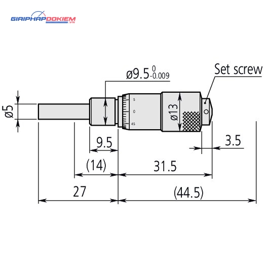 Đầu Panme 0-0,5" Mitutoyo 148-112 4 Đầu Panme 0-0,5" Mitutoyo 148-112