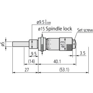 Đầu Panme 0-13mm Mitutoyo 148-121 5 Đầu Panme 0-13mm Mitutoyo 148-121