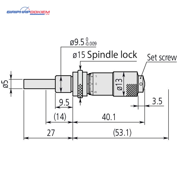 Đầu Panme 0-13mm Mitutoyo 148-121 4 Đầu Panme 0-13mm Mitutoyo 148-121