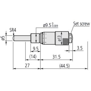 Đầu Panme 0-13mm Mitutoyo 148-801 5 Đầu Panme 0-13mm Mitutoyo 148-801