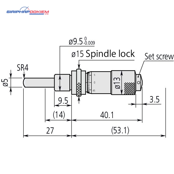 Đầu Panme 0-13mm Mitutoyo 148-803 4 Đầu Panme 0-13mm Mitutoyo 148-803
