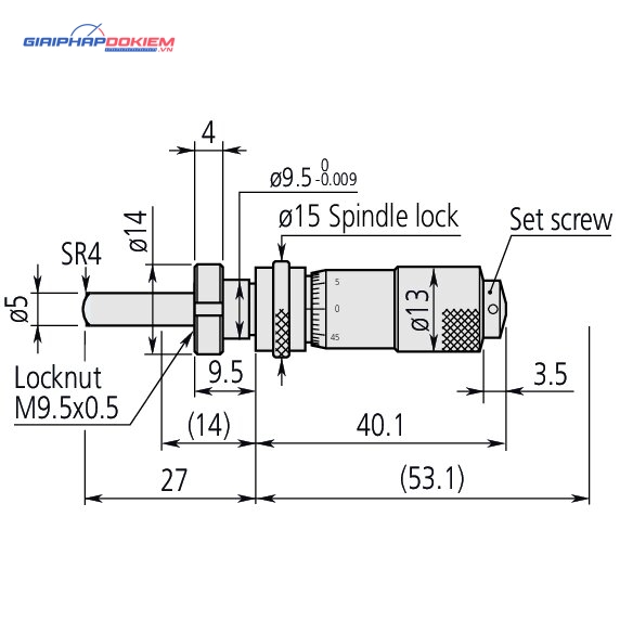 Đầu Panme 0-13mm Mitutoyo 148-804 4 Đầu Panme 0-13mm Mitutoyo 148-804