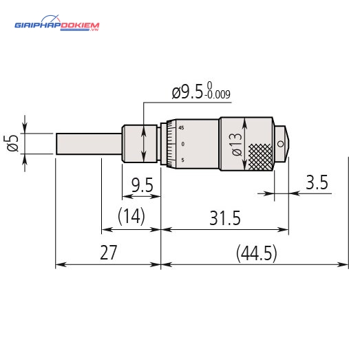 Đầu Panme 0-13mm Mitutoyo 148-821 4 Đầu Panme 0-13mm Mitutoyo 148-821