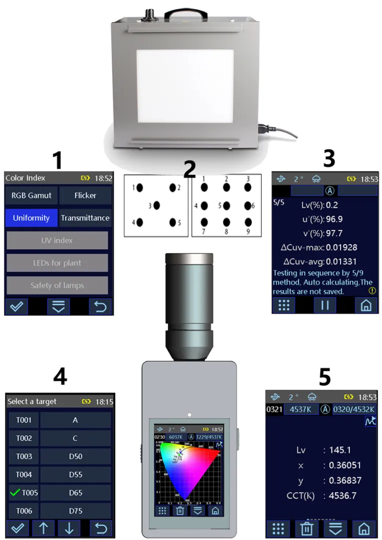 Máy phân tích màu Huicolor CI510 32 df6d1f6e3bdea1e