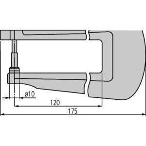 Đồng hồ đo độ dày cơ khí, 0-10mm, 0,01mm, 120mm Mitutoyo 7321 5 Đồng hồ đo độ dày cơ khí, 0-10mm, 0,01mm, 120mm Mitutoyo 7321