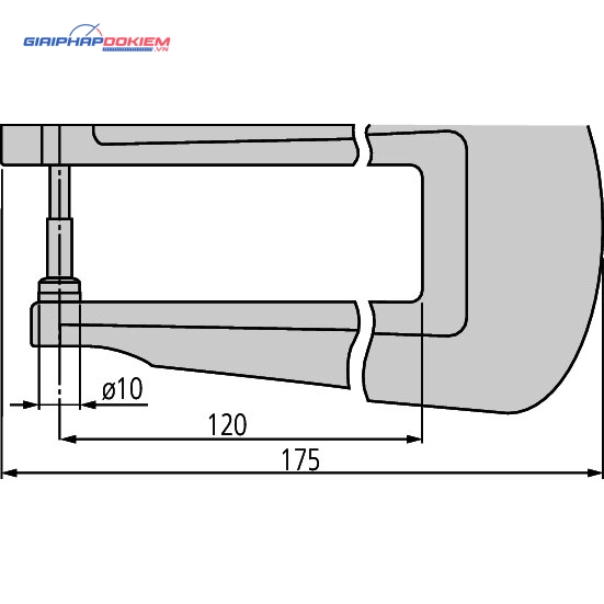 Đồng hồ đo độ dày cơ khí, 0-10mm, 0,01mm, 120mm Mitutoyo 7321 4 Đồng hồ đo độ dày cơ khí, 0-10mm, 0,01mm, 120mm Mitutoyo 7321