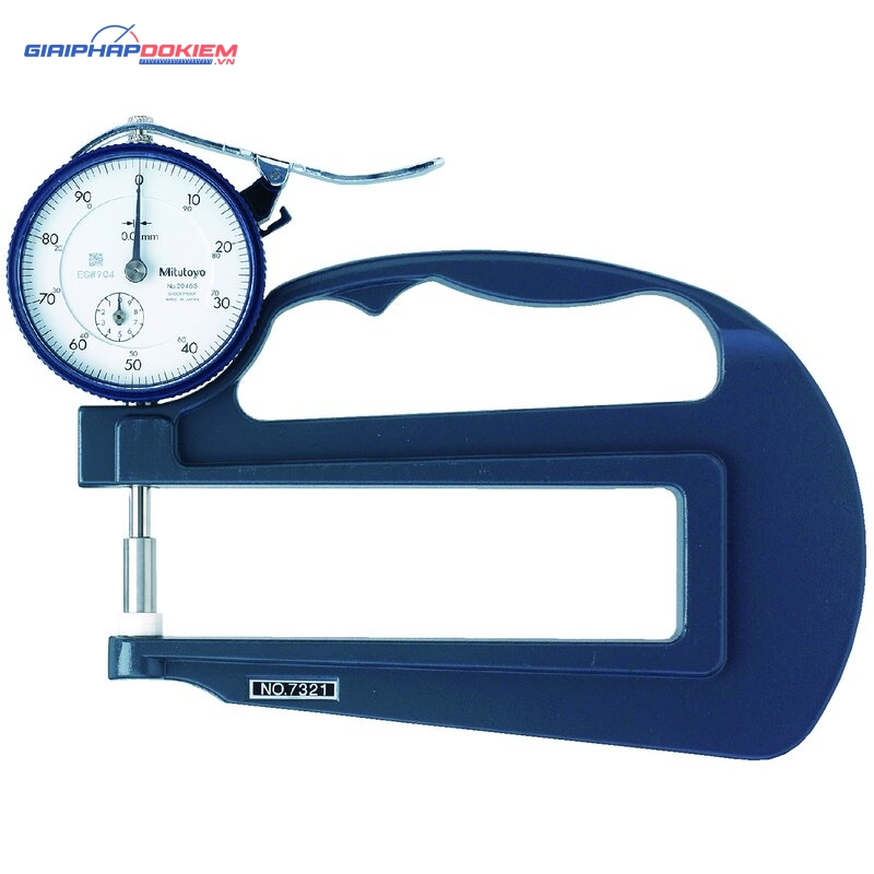 Đồng hồ đo độ dày cơ khí, 0-10mm, 0,01mm, 120mm Mitutoyo 7321 3 Đồng hồ đo độ dày cơ khí, 0-10mm, 0,01mm, 120mm Mitutoyo 7321
