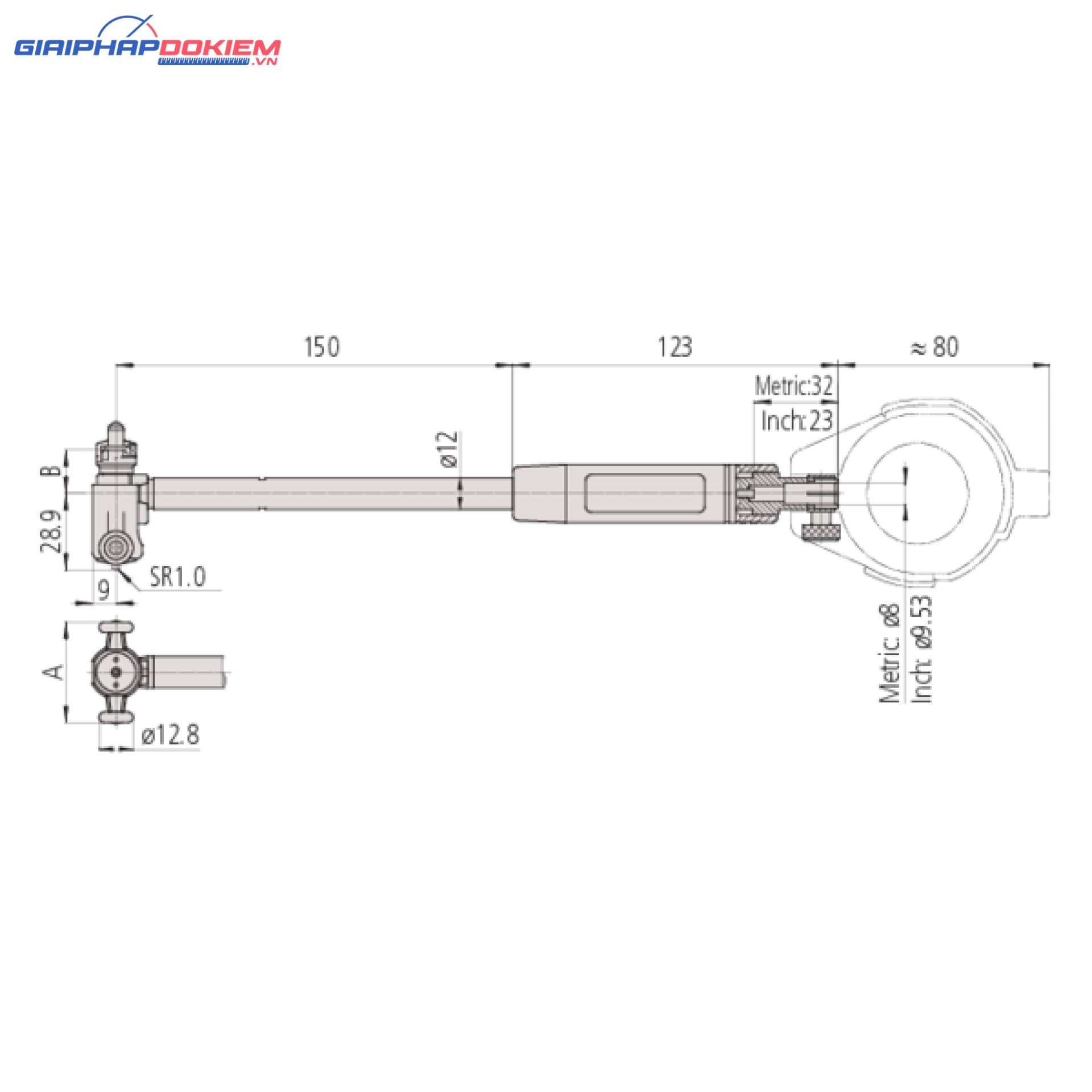 Đồng Hồ Đo Lỗ Đo Trong 2 Chấu 50-150mm, 0,001mm Mitutoyo 511-723-20 6 Đồng Hồ Đo Lỗ Đo Trong 2 Chấu 50-150mm, 0,001mm Mitutoyo 511-723-20
