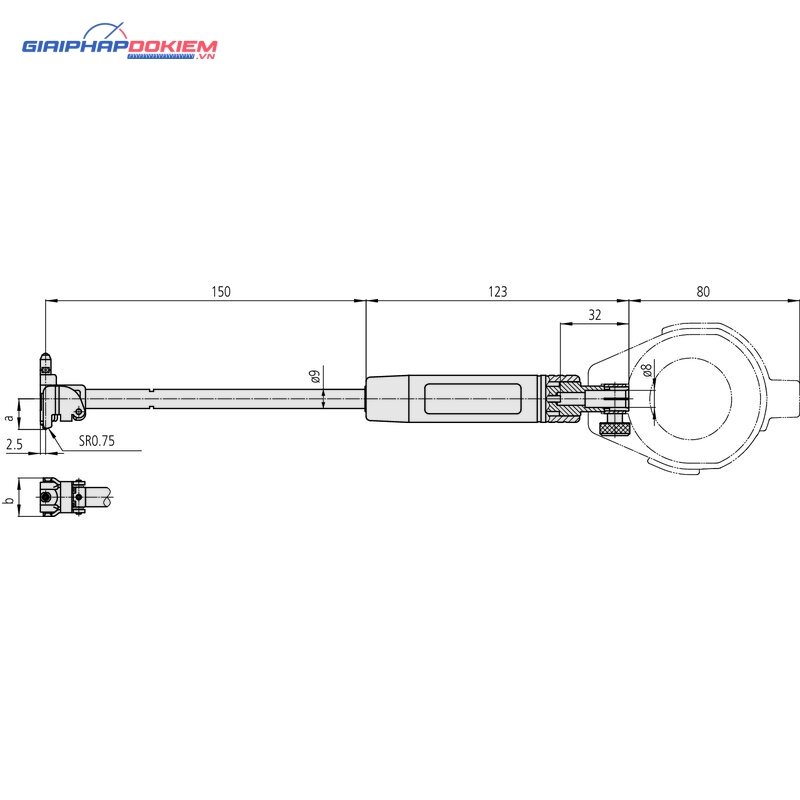 Đồng Hồ Đo Lỗ Nhỏ Tiếp Xúc 2 Điểm 35-60mm/0.001mm Mitutoyo 511-436-20 6 Đồng Hồ Đo Lỗ Nhỏ Tiếp Xúc 2 Điểm 35-60mm/0.001mm Mitutoyo 511-436-20