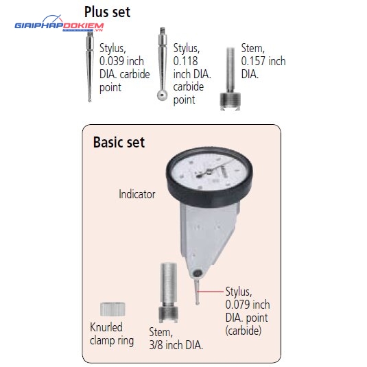 Đồng Hồ So Chân Gập, Dial Test Indicator, Horiz. 20° Face 0,016", 0,0001", 4/9,52mm Stem, Bracket Mitutoyo 513-443-10T 8 Đồng Hồ So Chân Gập, Dial Test Indicator, Horiz. 20° Face 0,016", 0,0001", 4/9,52mm Stem, Bracket Mitutoyo 513-443-10T