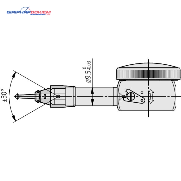 Đồng Hồ So Chân Gập, Dial Test Indicator, Horiz. Pocket Type 0,8mm, 0,01mm, 9,52mm Stem Mitutoyo 513-527E 3 Đồng Hồ So Chân Gập, Dial Test Indicator, Horiz. Pocket Type 0,8mm, 0,01mm, 9,52mm Stem Mitutoyo 513-527E
