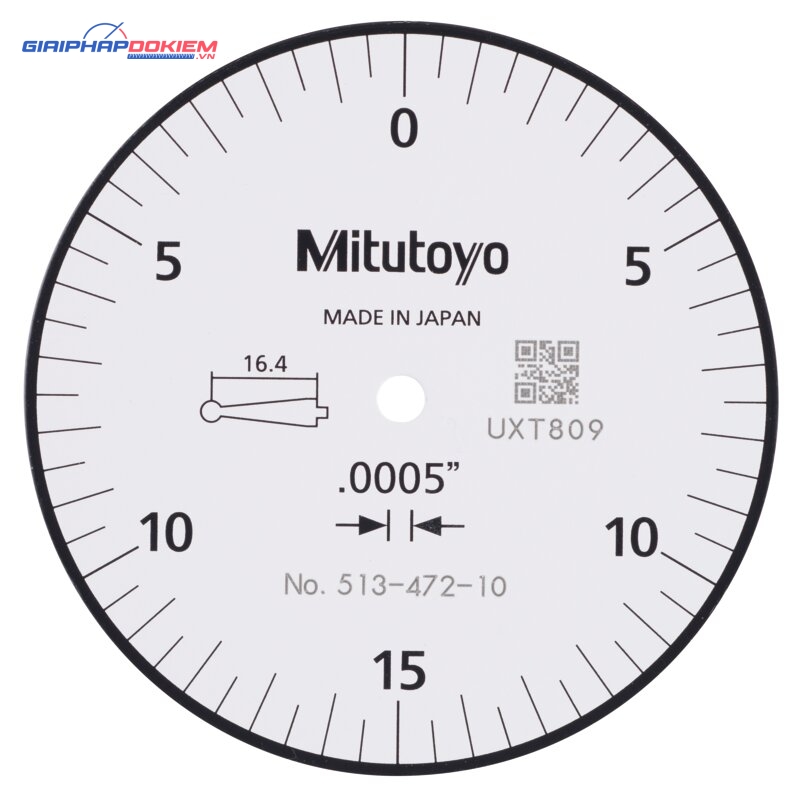 Đồng Hồ So Chân Gập, Dial Test Indicator, Horizontal, Compact 0,03", 0,0005", 9,52mm Stem Mitutoyo 513-462-10E 7 Đồng Hồ So Chân Gập, Dial Test Indicator, Horizontal, Compact 0,03", 0,0005", 9,52mm Stem Mitutoyo 513-462-10E