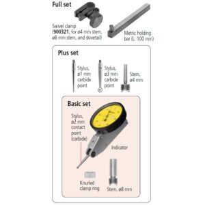 Đồng Hồ So Chân Gập, Dial Test Indicator, Horizontal Type 0,5mm, 0,01mm, 4/8mm Stem, with Bracket Mitutoyo 513-414-10T 11 Đồng Hồ So Chân Gập, Dial Test Indicator, Horizontal Type 0,5mm, 0,01mm, 4/8mm Stem, with Bracket Mitutoyo 513-414-10T