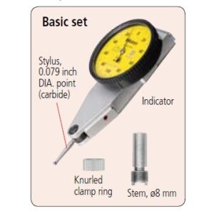 Đồng Hồ So Chân Gập, Dial Test Indicator Parallel Type 0,03", 0,0005", 4/9,52mm Stem, Bracket Mitutoyo 513-482-10T 10 Đồng Hồ So Chân Gập, Dial Test Indicator Parallel Type 0,03
