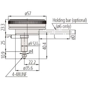 Đồng Hồ So Cơ Khí Back Plunger 0,04