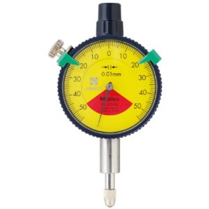 Đồng Hồ So Cơ Khí Chống Va Đập, Dial Indicator, Flat Back, One Revol. 1mm, 0,01, Dust Resistant, Shockproof Mitutoyo 1929SB-62