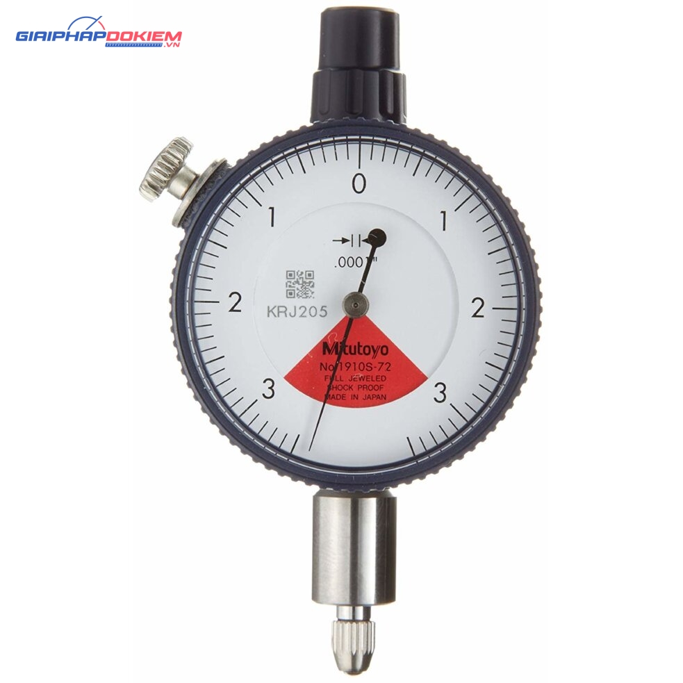 Đồng Hồ So Cơ Khí Chống Va Đập, Dial Indicator, Flat Back, AGD/ANSI 0,006", 0,0001", One Revol., Shockpr Mitutoyo 1910SB-72 4 Đồng Hồ So Cơ Khí Chống Va Đập, Dial Indicator, Flat Back, AGD/ANSI 0,006", 0,0001", One Revol., Shockpr Mitutoyo 1910SB-72