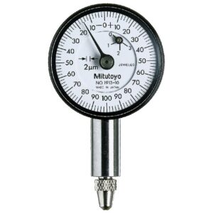 Đồng Hồ So Cơ Khí, Dial Indicator, Flat Back 0,5mm, 0,002mm, Jeweled Bearing Mitutoyo 1913TB-10
