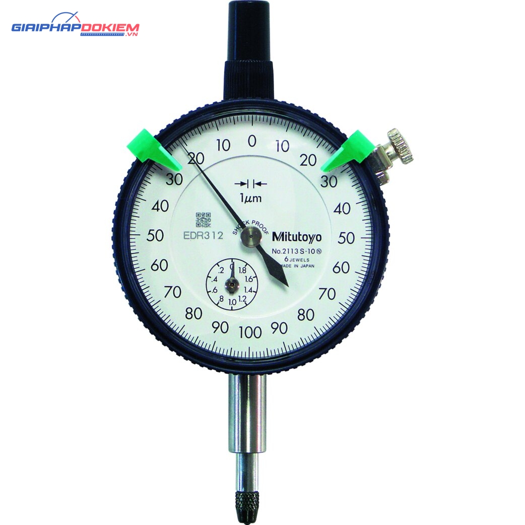 Đồng Hồ So Cơ Khí, Dial Indicator, Flat Back 2mm, 0,001mm, Shockproof Mitutoyo 2113SB-10 4 Đồng Hồ So Cơ Khí, Dial Indicator, Flat Back 2mm, 0,001mm, Shockproof Mitutoyo 2113SB-10