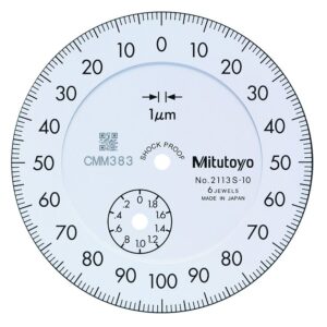 Đồng Hồ So Cơ Khí, Dial Indicator, Lug Back 5mm, 0,001mm, Jeweled Bearing Mitutoyo 2119S-10