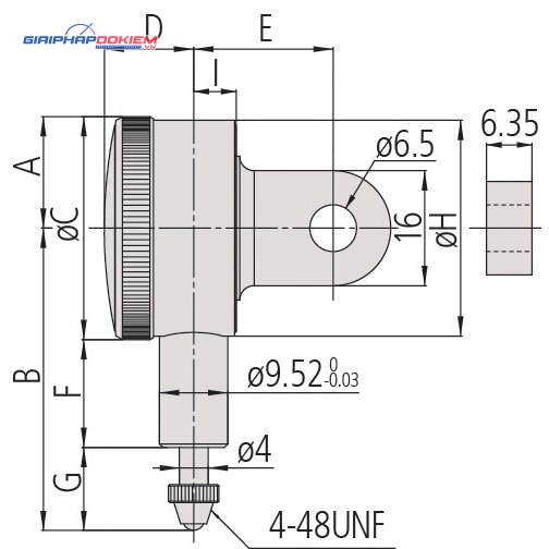 Đồng Hồ So Cơ Khí, Dial Indicator, Flat Back 5mm, 0,01mm Mitutoyo 1045SB 5 Đồng Hồ So Cơ Khí, Dial Indicator, Flat Back 5mm, 0,01mm Mitutoyo 1045SB