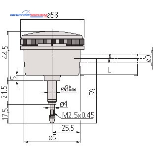Đồng Hồ So Cơ Khí Lug Back 0,1mm, 0,001mm Mitutoyo 2990A-10 5 Đồng Hồ So Cơ Khí Lug Back 0,1mm, 0,001mm Mitutoyo 2990A-10
