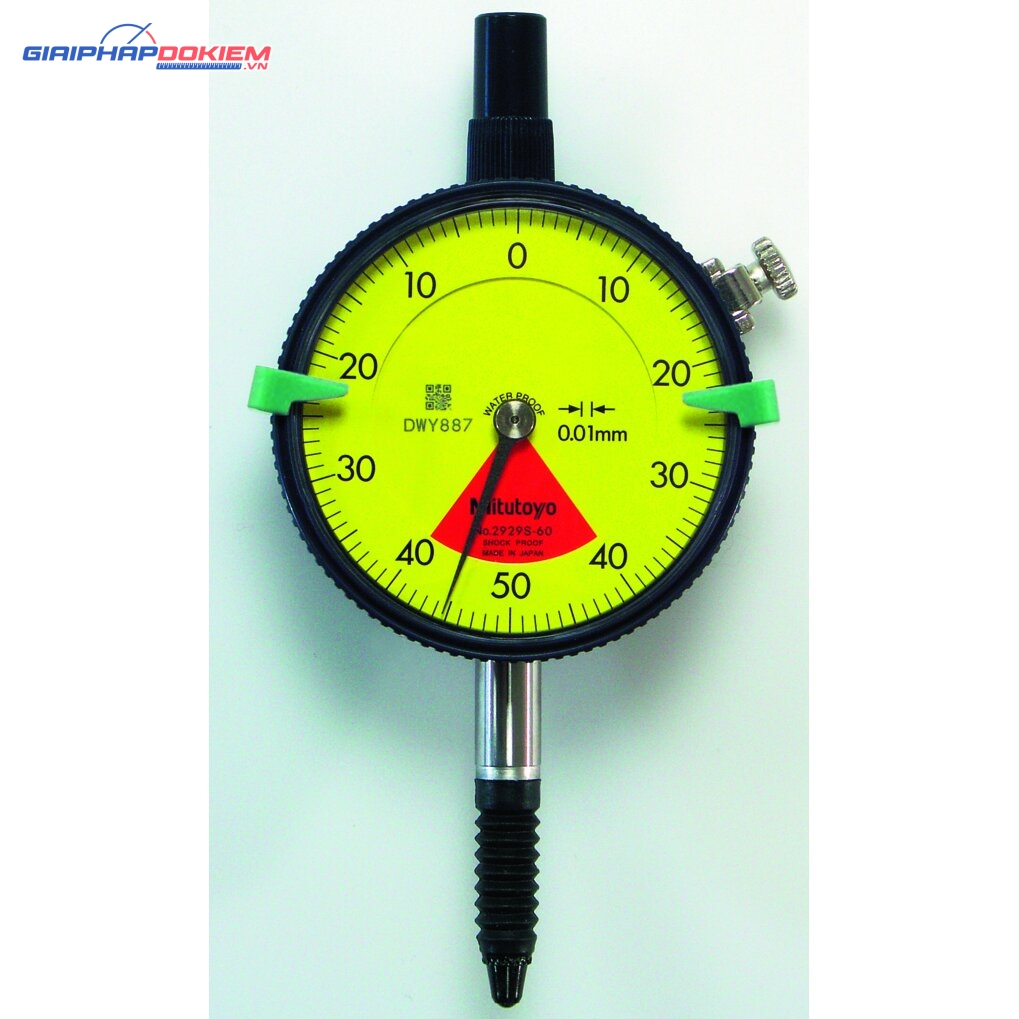 Đồng Hồ So Cơ Khí, Dial Indicator, Flat Back 0,8mm, 0,01mm, One Revo., Shockpr., IP64 Mitutoyo 2929SB-60 4 Đồng Hồ So Cơ Khí, Dial Indicator, Flat Back 0,8mm, 0,01mm, One Revo., Shockpr., IP64 Mitutoyo 2929SB-60