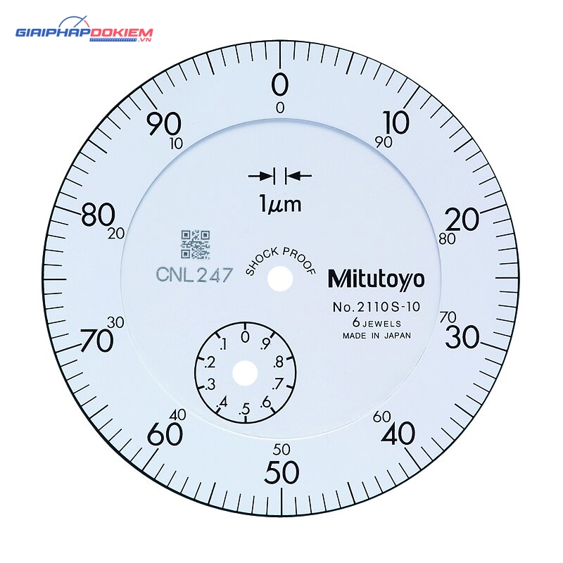 Đồng Hồ So Cơ Khí, Dial Indicator, Lug Back 1mm, 0,001mm, Shockproof, IP64 Mitutoyo 2109S-70 7 Đồng Hồ So Cơ Khí, Dial Indicator, Lug Back 1mm, 0,001mm, Shockproof, IP64 Mitutoyo 2109S-70