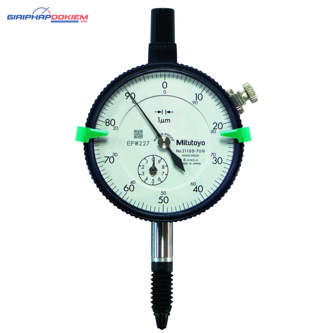 Đồng Hồ So Cơ Khí, Dial Indicator, Lug Back 1mm, 0,001mm, Shockproof, IP64 Mitutoyo 2110S-70 5 Đồng Hồ So Cơ Khí, Dial Indicator, Lug Back 1mm, 0,001mm, Shockproof, IP64 Mitutoyo 2110S-70