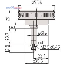 Đồng Hồ So Cơ Khí Lug Back 1mm, 0,01mm Mitutoyo 2960T 8 Đồng Hồ So Cơ Khí Lug Back 1mm, 0,01mm Mitutoyo 2960T