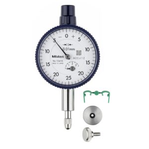 Đồng Hồ So Cơ Khí, Dial Indicator, Flat Back 5mm, 0,01mm Mitutoyo 1044AB