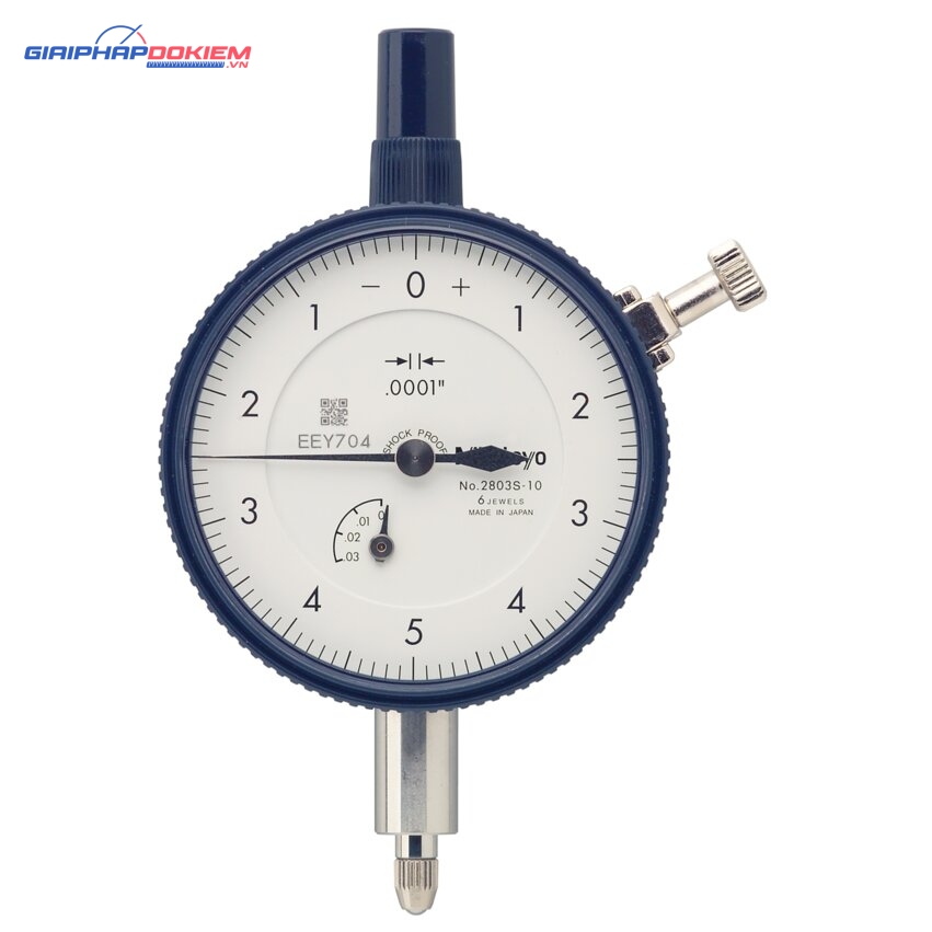 Đồng Hồ So Cơ Khí, Dial Indicator, Lug Back, AGD/ANSI 0,025", 0,0001", Jew. Bearing, Shockpr Mitutoyo 2803S-10 2 Đồng Hồ So Cơ Khí, Dial Indicator, Lug Back, AGD/ANSI 0,025", 0,0001", Jew. Bearing, Shockpr Mitutoyo 2803S-10