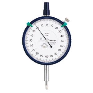 Đồng Hồ So Cơ Khí Mặt Lớn, Dial Indicator, Flat Back 1mm, 0,001mm, Shockproof Mitutoyo 3109AB-10