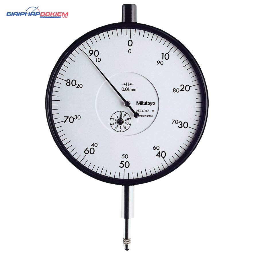Đồng Hồ So Cơ Khí Mặt Lớn, Dial Indicator, Flat Back 10mm, 0,01mm Mitutoyo 4046SB 3 Đồng Hồ So Cơ Khí Mặt Lớn, Dial Indicator, Flat Back 10mm, 0,01mm Mitutoyo 4046SB