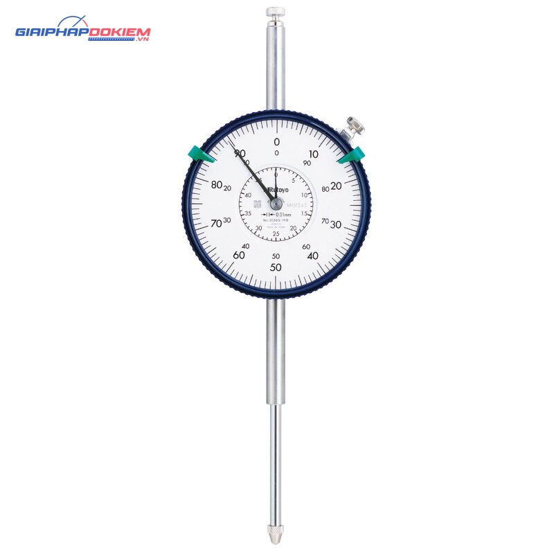 Đồng Hồ So Cơ Khí Mặt Lớn, Dial Indicator, Flat Back 50mm, 0,01mm, Shockp., Coax. Rev. Count Mitutoyo 3058SB-19 4 Đồng Hồ So Cơ Khí Mặt Lớn, Dial Indicator, Flat Back 50mm, 0,01mm, Shockp., Coax. Rev. Count Mitutoyo 3058SB-19