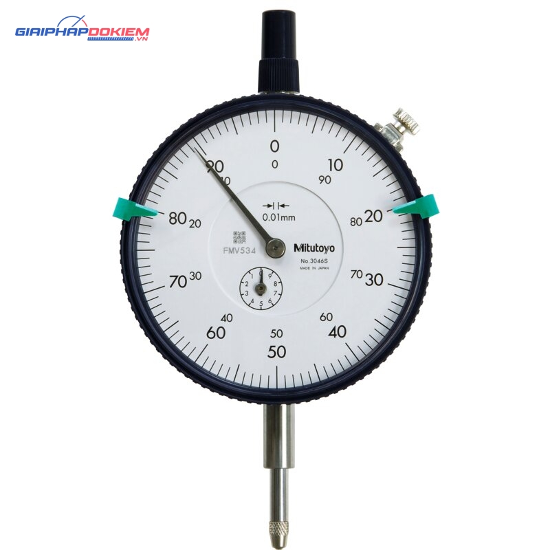 Đồng Hồ So Cơ Khí Mặt Lớn, Dial Indicator, Lug Back 10mm, 0,01mm Mitutoyo 3046S 4 Đồng Hồ So Cơ Khí Mặt Lớn, Dial Indicator, Lug Back 10mm, 0,01mm Mitutoyo 3046S