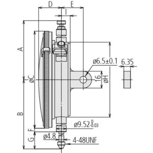 Đồng Hồ So Cơ Khí Mặt Lớn, Dial Indicator, Flat Back 100mm, 0,01mm, Shockp., Coax. Rev. Count Mitutoyo 3062SB-19