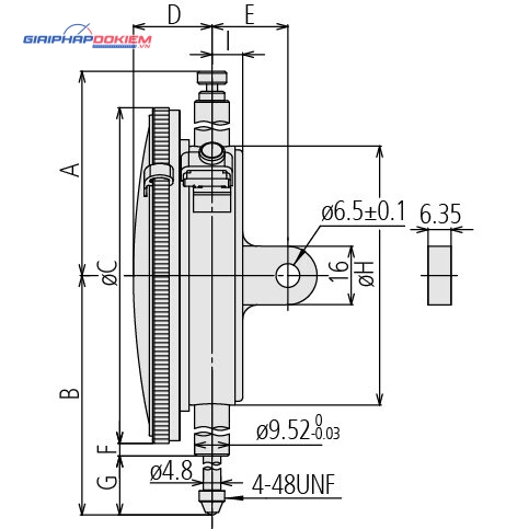 Đồng Hồ So Cơ Khí Mặt Lớn, Dial Indicator, Flat Back 1mm, 0,001mm, Shockproof Mitutoyo 3109SB-10 5 Đồng Hồ So Cơ Khí Mặt Lớn, Dial Indicator, Flat Back 1mm, 0,001mm, Shockproof Mitutoyo 3109SB-10